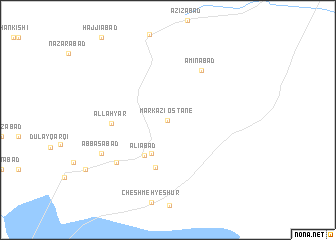 map of Ostān-e Markazī